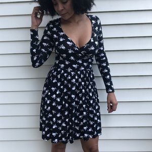 ASOS Long Sleeve Black Dress Size 2